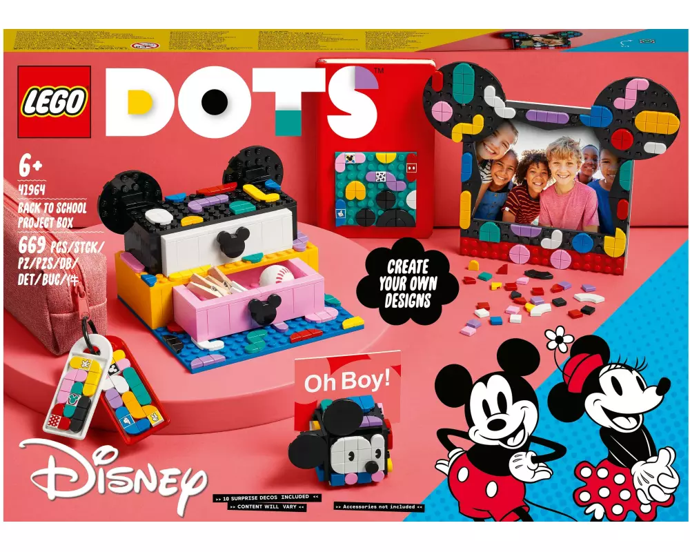 LEGO® DOTS Disney Micky & Minnie: Kreativbox zum Schulanfang 41964