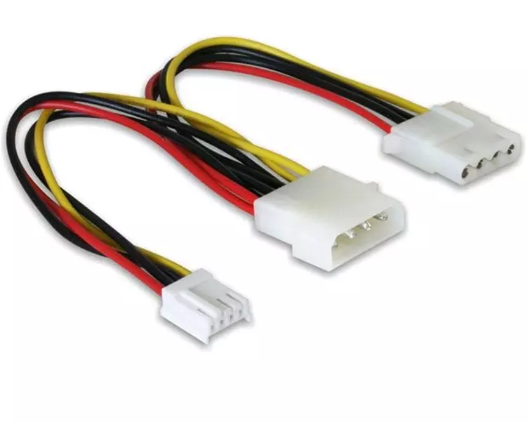 Delock Y-Stromkabel Molex - Molex/Floppy 20 cm