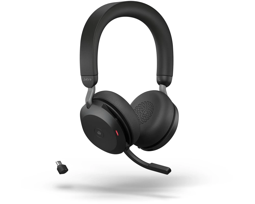 Jabra Headset Evolve2 75 Duo MS USB-C, Schwarz