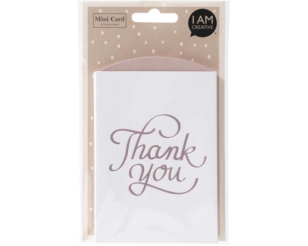 I AM CREATIVE Karten-Set 4088.86 Thank you, 8 tlg.