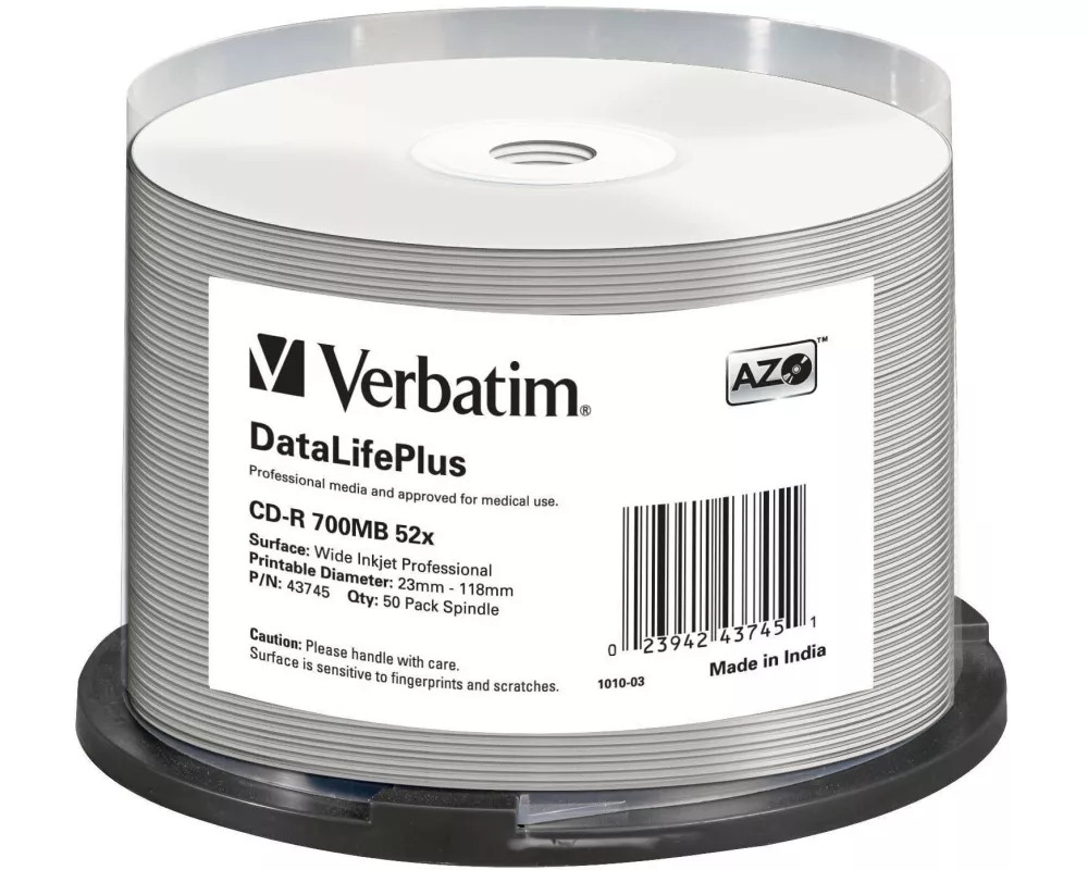 Verbatim CD-R 0.7 GB, Spindel (50 Stück)