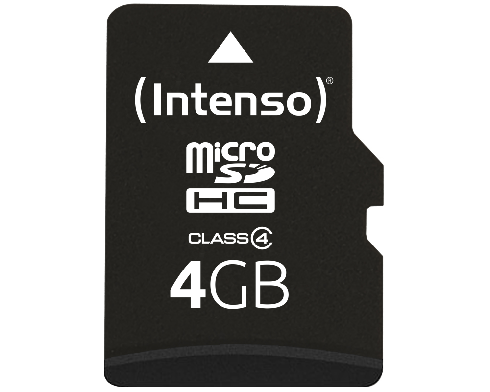 INTENSO micro SDHC Card Class 4 4GB 3403450 incl. SD Adapter