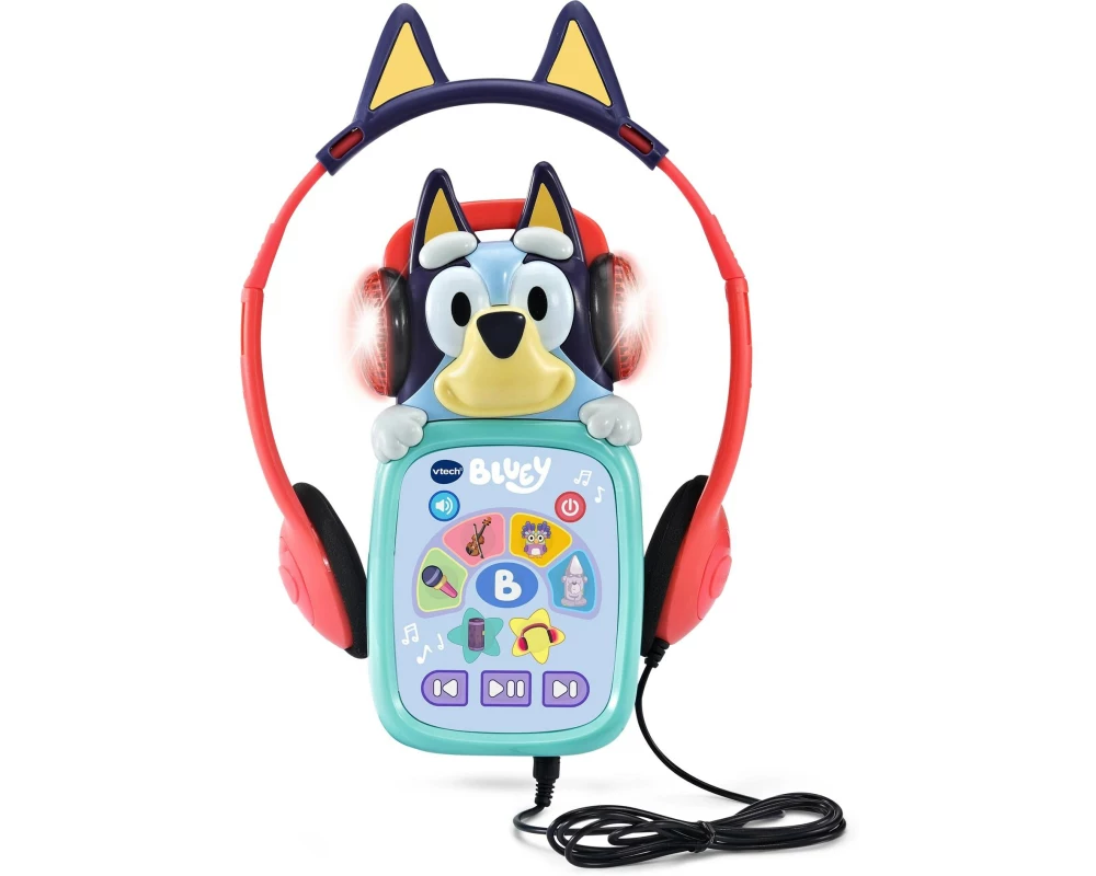 Vtech Bluey – Leuchtender Musikplayer leuchtend, mit Kopfhörern