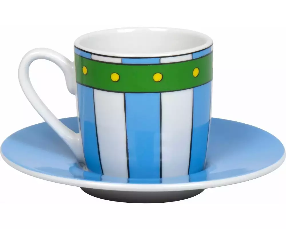 Könitz Espressotasse Obelix Pants 85 ml, 1 Stück, Blau/Weiss