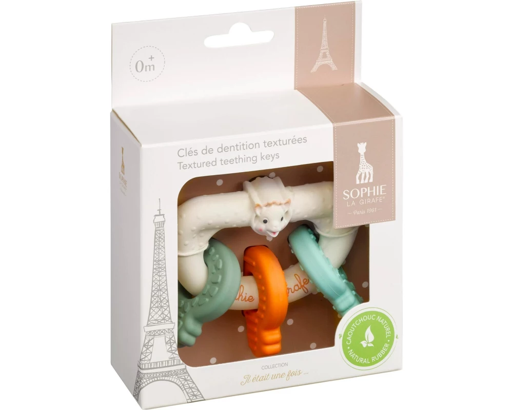 Sophie la girafe Beissschlüssel texturiert