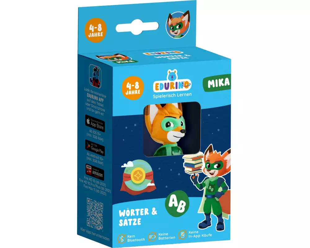 Edurino Figur Mika Wörter und Sätze DE