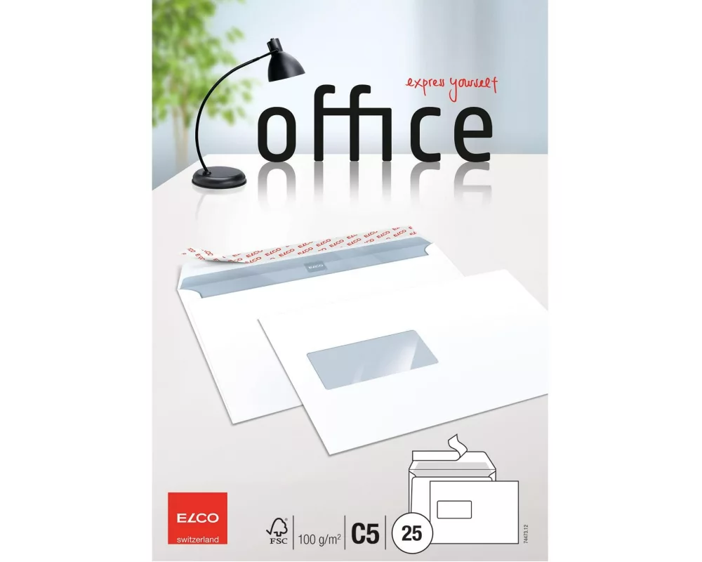 ELCO Couvert Office C5 Fenster links, 25 Stück