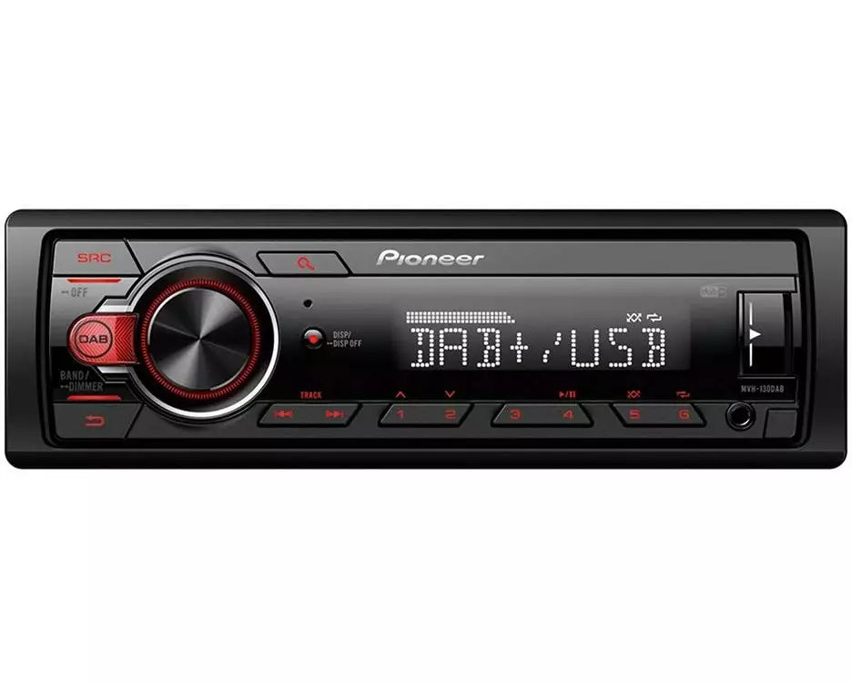 Pioneer Autoradio MVH-130DABAN 1 DIN