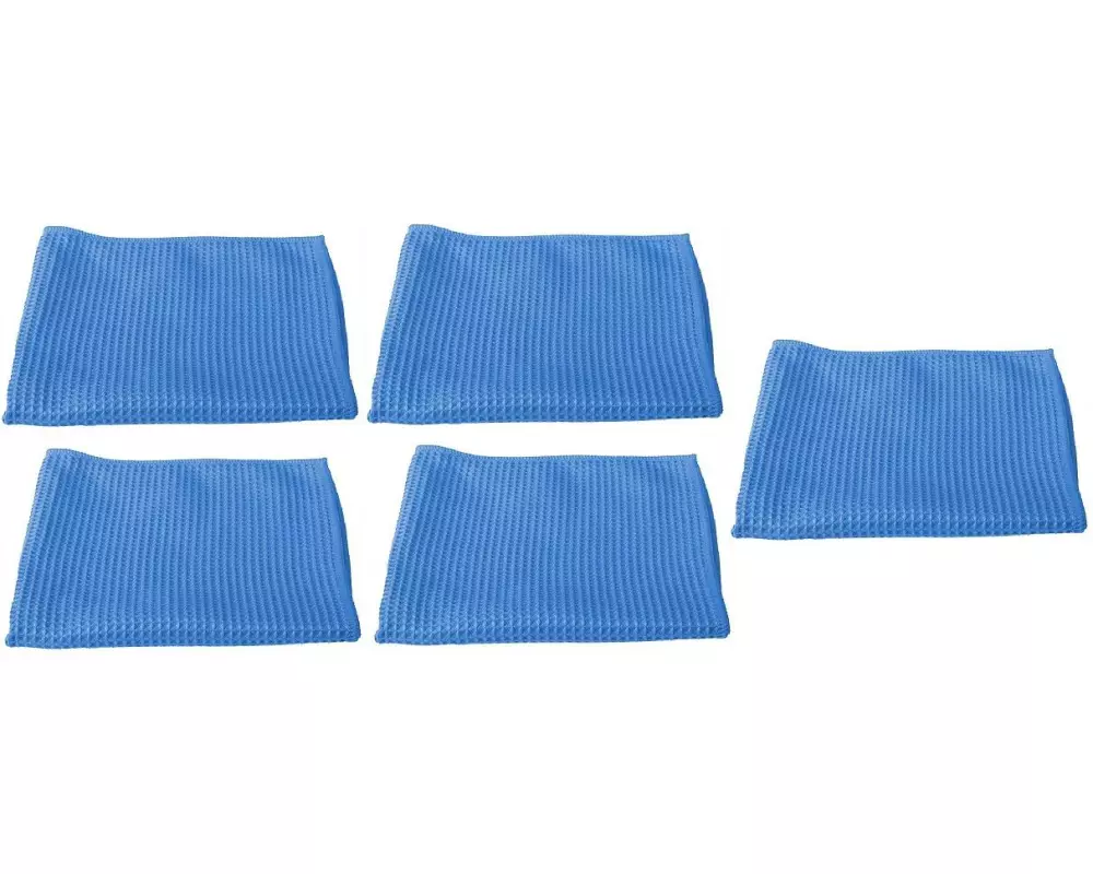 Edi Baur Mikrofaser-Reinigungstuch 5 Stück, Blau