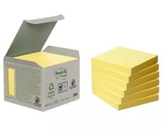 Post-it Notizzettel Post-it Recycling 7.6 x 7.6 cm, 6 Blöcke