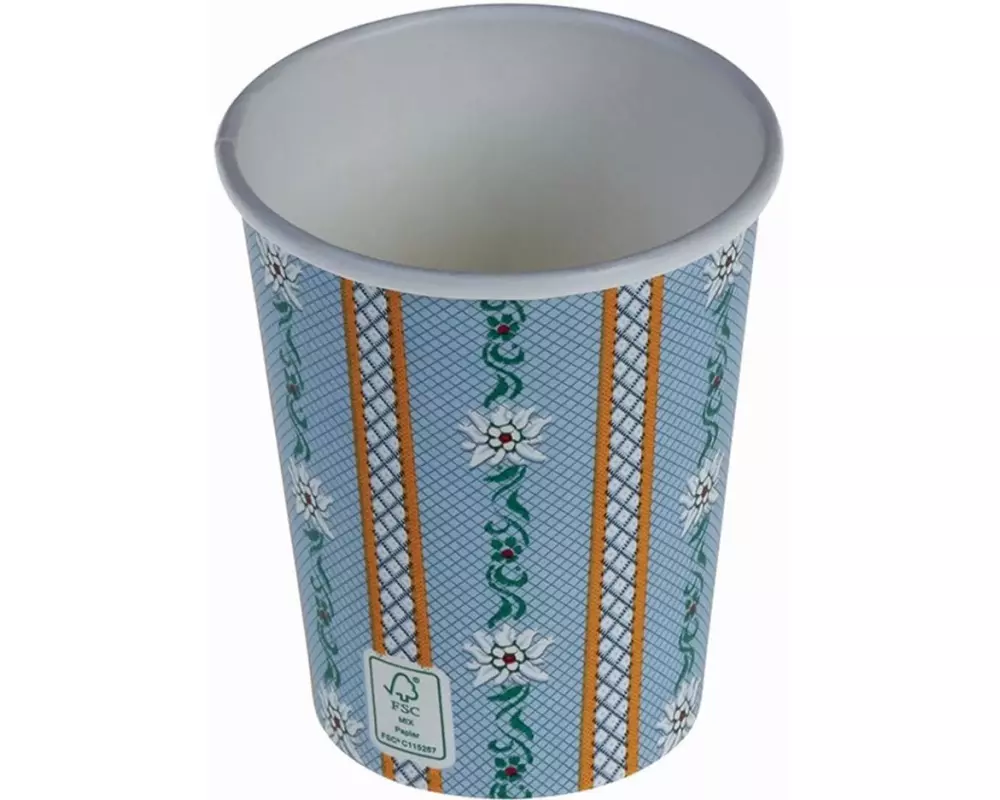 Naturesse Einwegbecher Kraft 200 ml 50 Stück, Hellblau