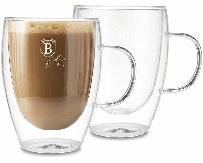 Berlinger Haus Kaffes Glas 300ml 2er Set mit Griff