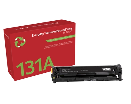 Everyday Remanufactured Everyday Black Remanufactured Toner by compatible with HP 131A (CF210A), Standard capacity. Black toner page yield: 1600 pages, Printing colours: Black, Quantity per pack: 1 pc(s)