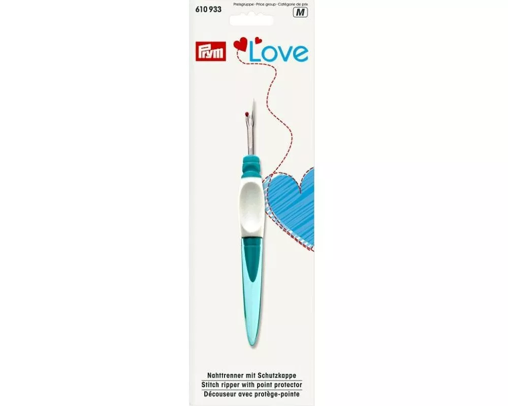 Prym Love Nahttrenner Ergonomic Mint/Weiss, 11.3 cm