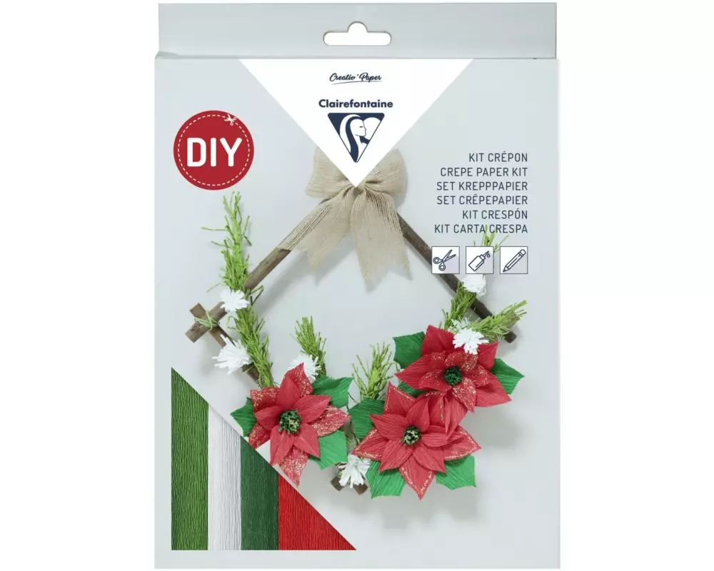 Clairefontaine Bastelset Weihnachtskranz