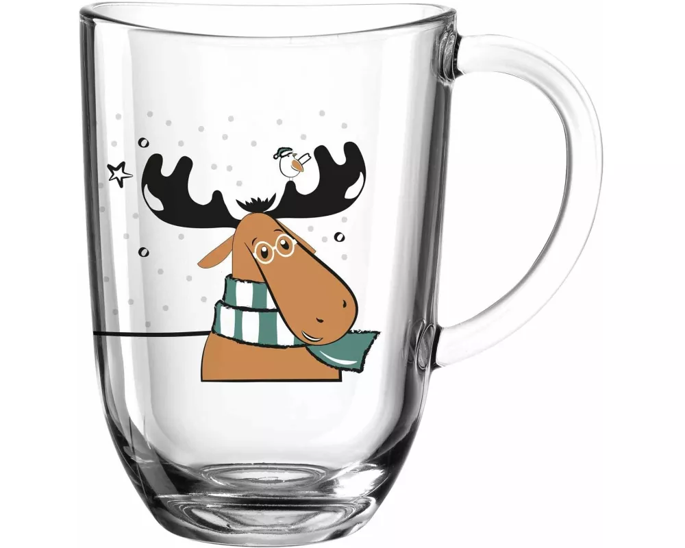 Leonardo Tasse Elch 380 ml, Transparent