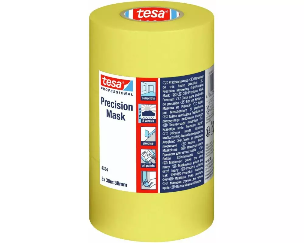 tesa Malerband Precision Mask gelb 30 m x 38 mm