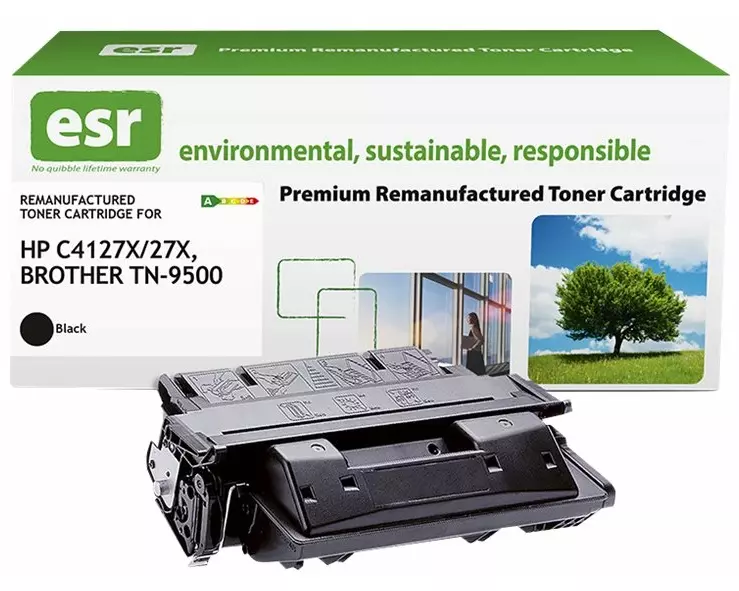 ESR Toner cartridge compatible with Brother TN-9500BK/HP C4127X black remanufactured 15.000 pages