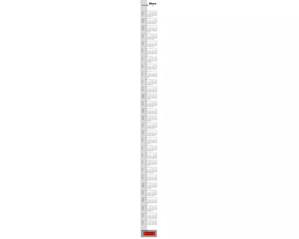 Simplex 3-Monats-Tischaufsteller Ersatzkalender