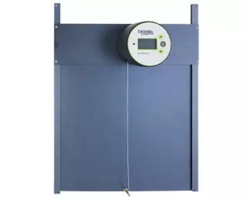 Kerbl Automatische Hühnertür Duo Pro Plus grau, Grösse L