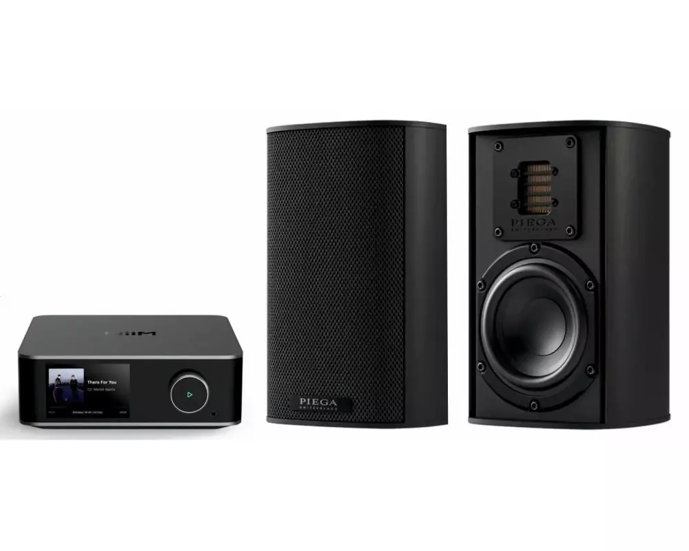 PIEGA SA Bundle Ace 30 + WiiM Amp Ultra (Schwarz/Space Grey)