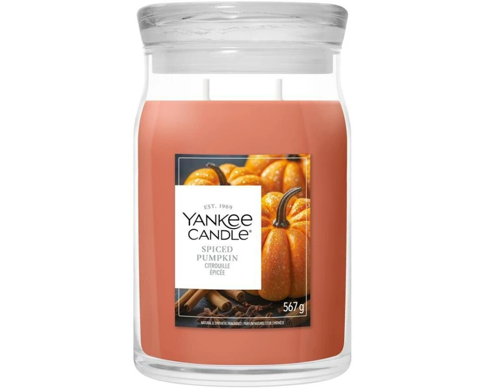 Yankee Candle Signature Duftkerze Spiced Pumpkin Signature Large Jar