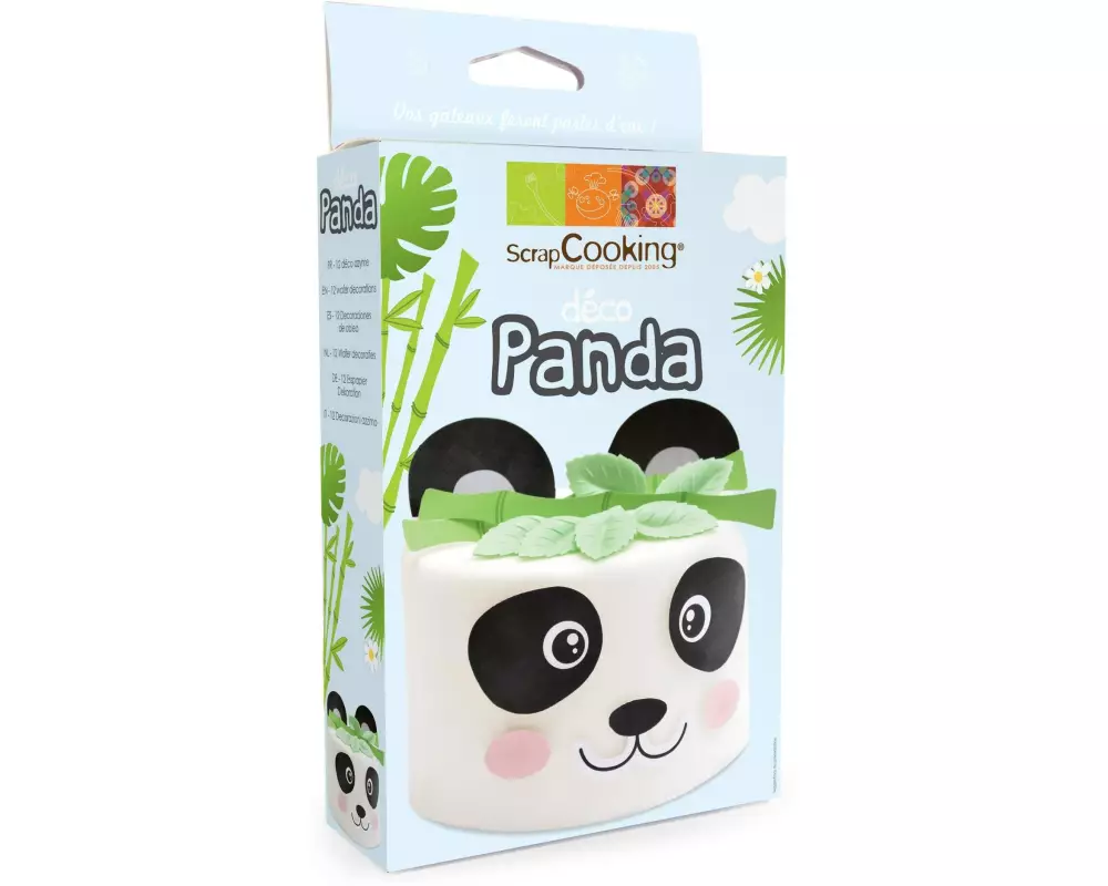 ScrapCooking Oblaten Dekoset «Panda» 15-teilig