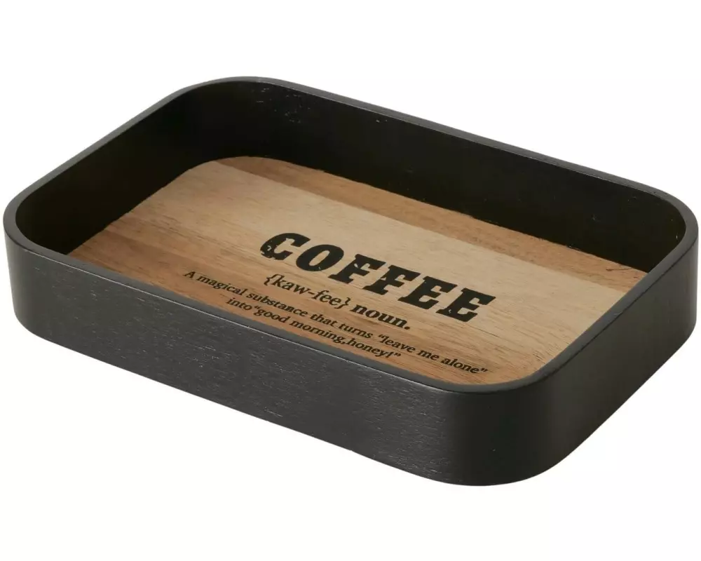 Boltze Serviertablett Coffee Natur/Schwarz