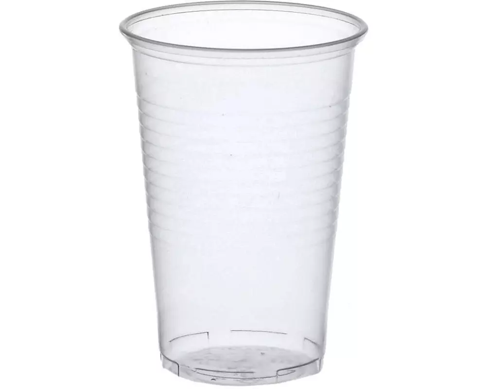 Papstar Einwegbecher 300 ml 100 Stück, Transparent