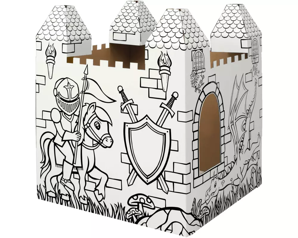 Fellowes Ausmal-Spielhaus Spielhaus XL Schloss Kein