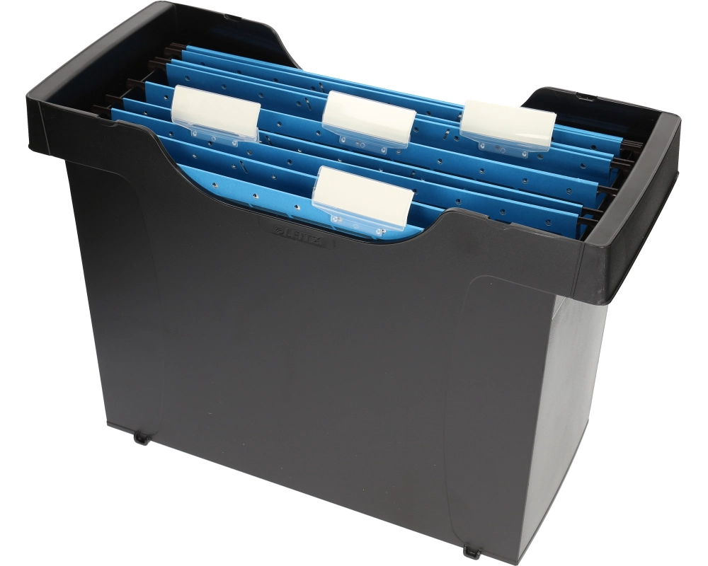 LEITZ Hängemappenbox 1993-03-95 incl. 5 Hängemappen schwarz