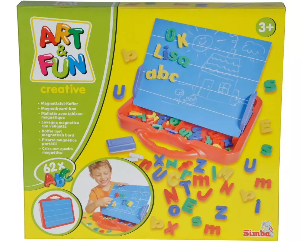 Art and Fun Maltafel Magnettafel im Koffer