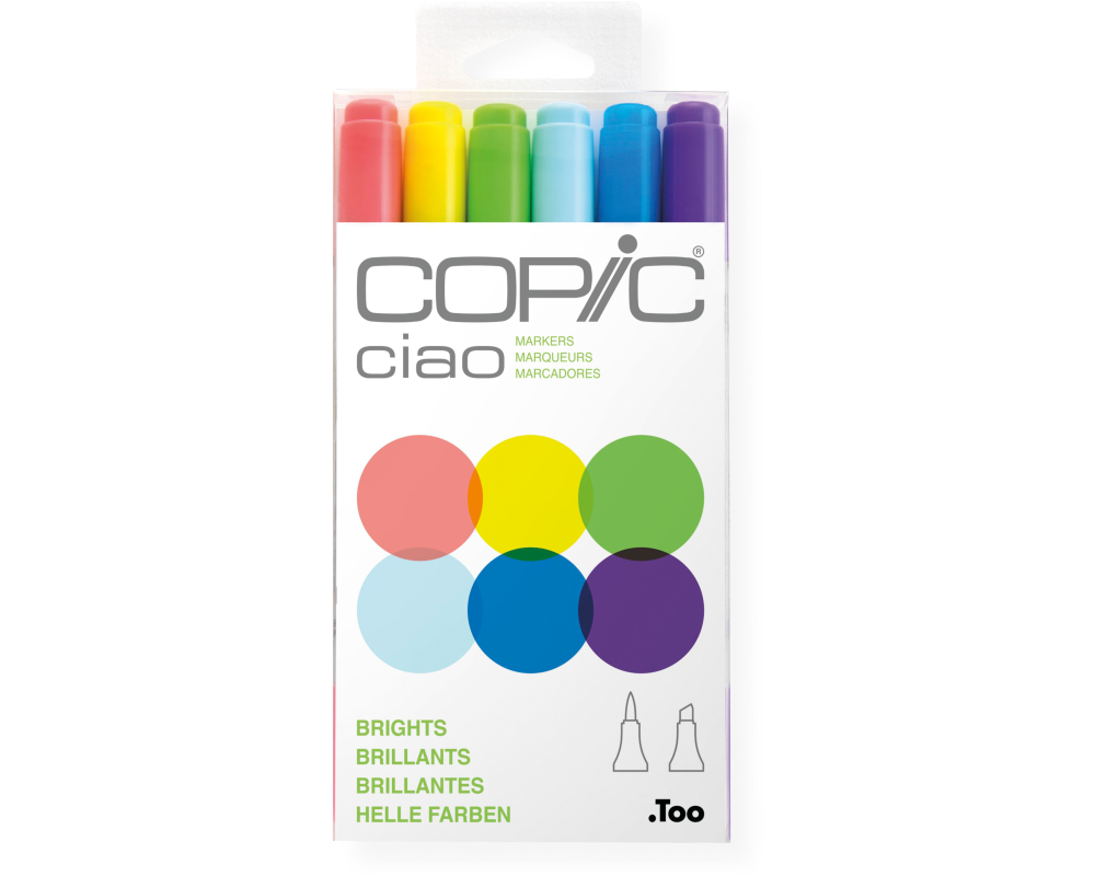 COPIC Marker Ciao 22075665 6er Set Brights