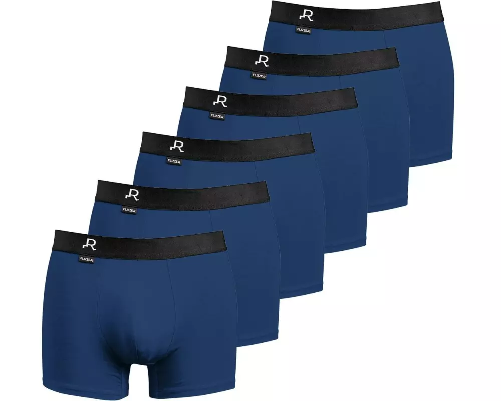 FLIZZER Unterhosen Trunk Der Charmeur 6er Pack Blau, L