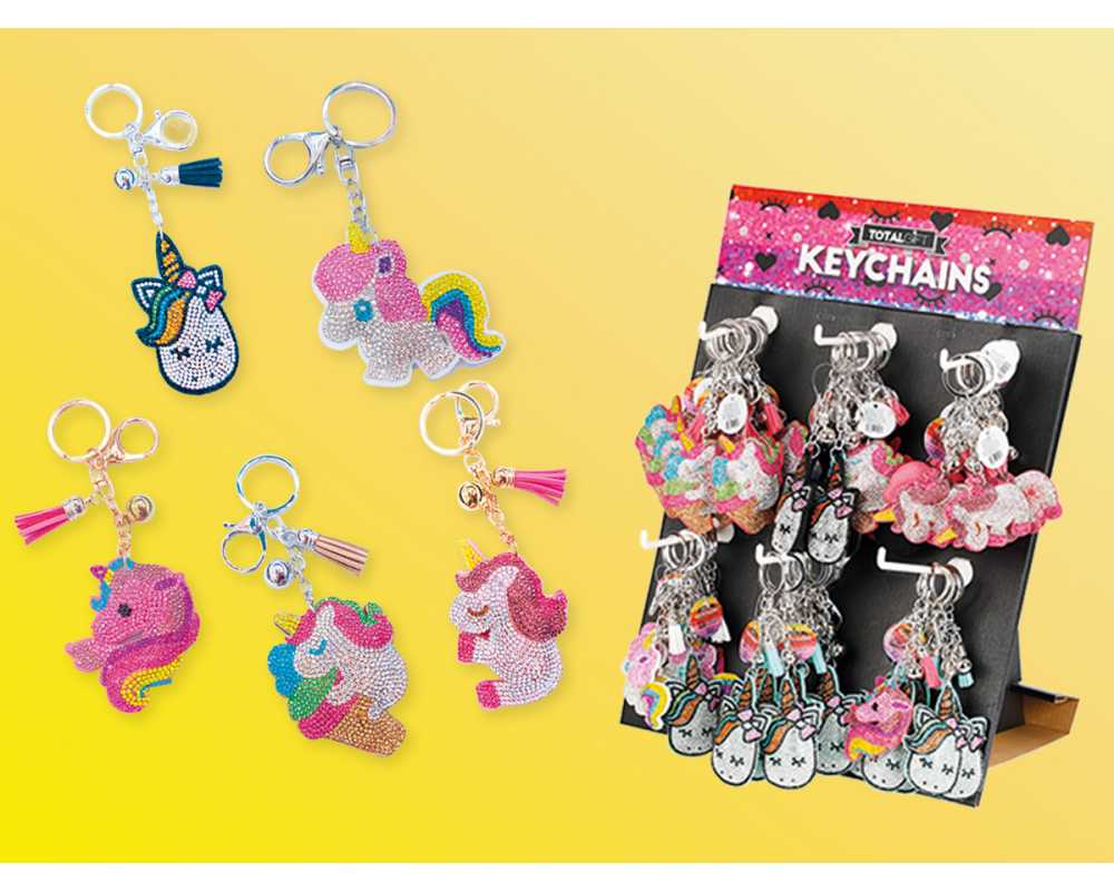 ROOST Schlüsselanhänger Einhorn XL1436 5 Motive