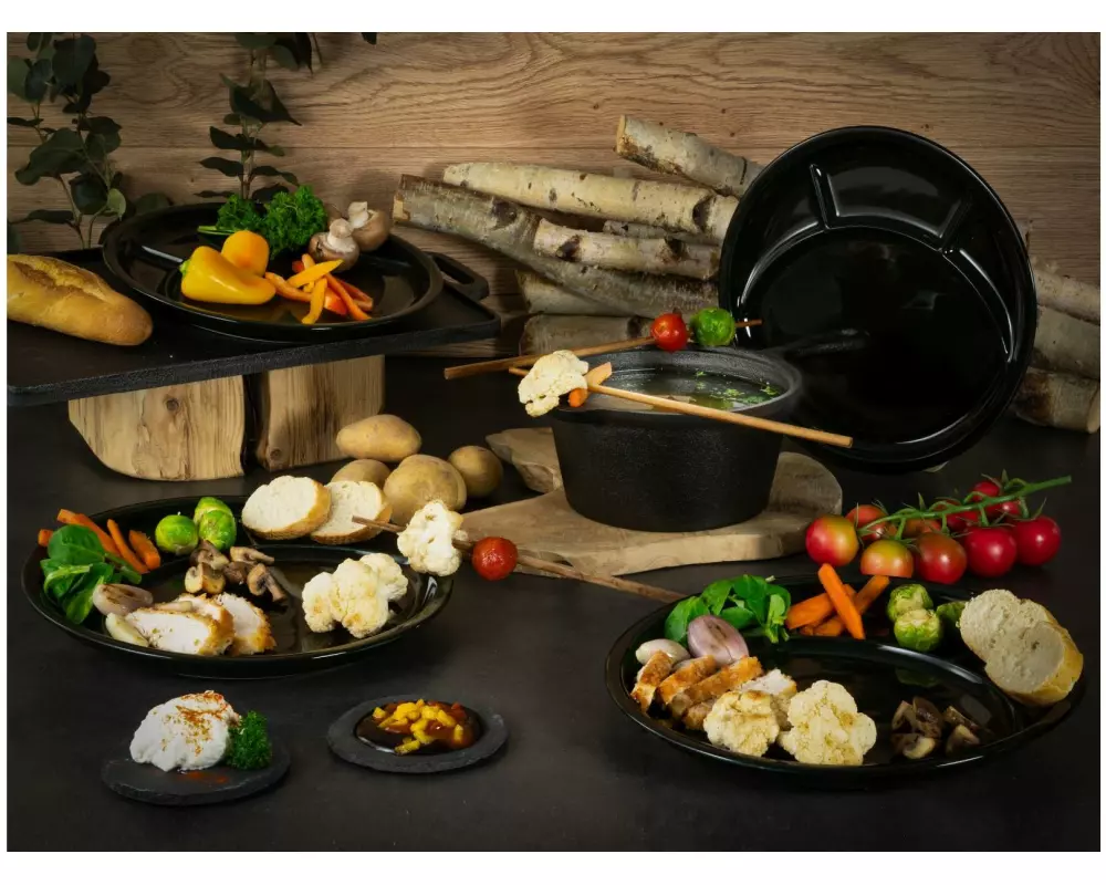 creaTable Fondue-Teller Weiss