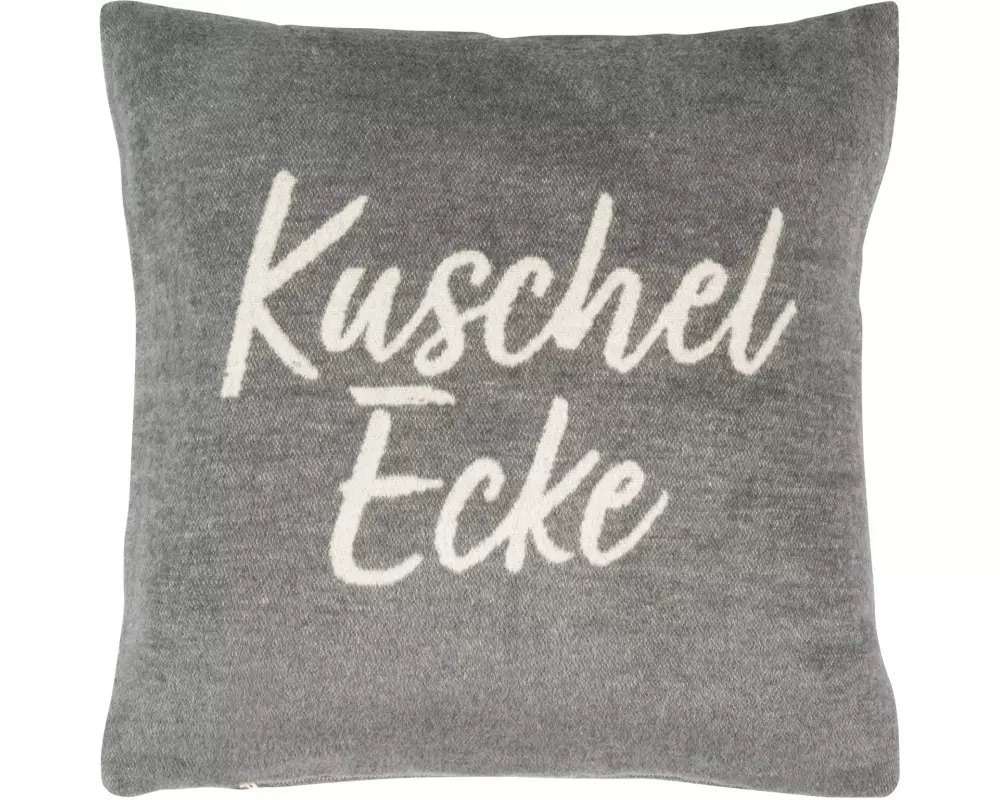 pad Kissenbezug Kuschelecke 45 x 45 cm, Grau
