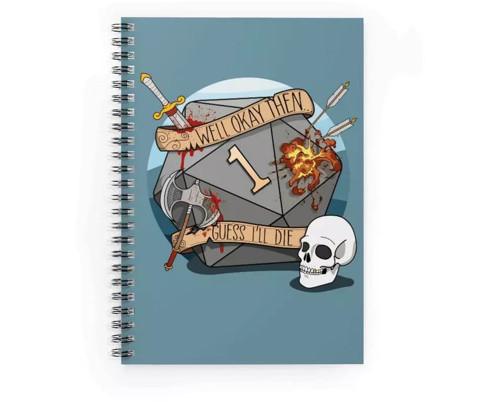 Glass Staff Notizbuch Guess I'll Die Grau