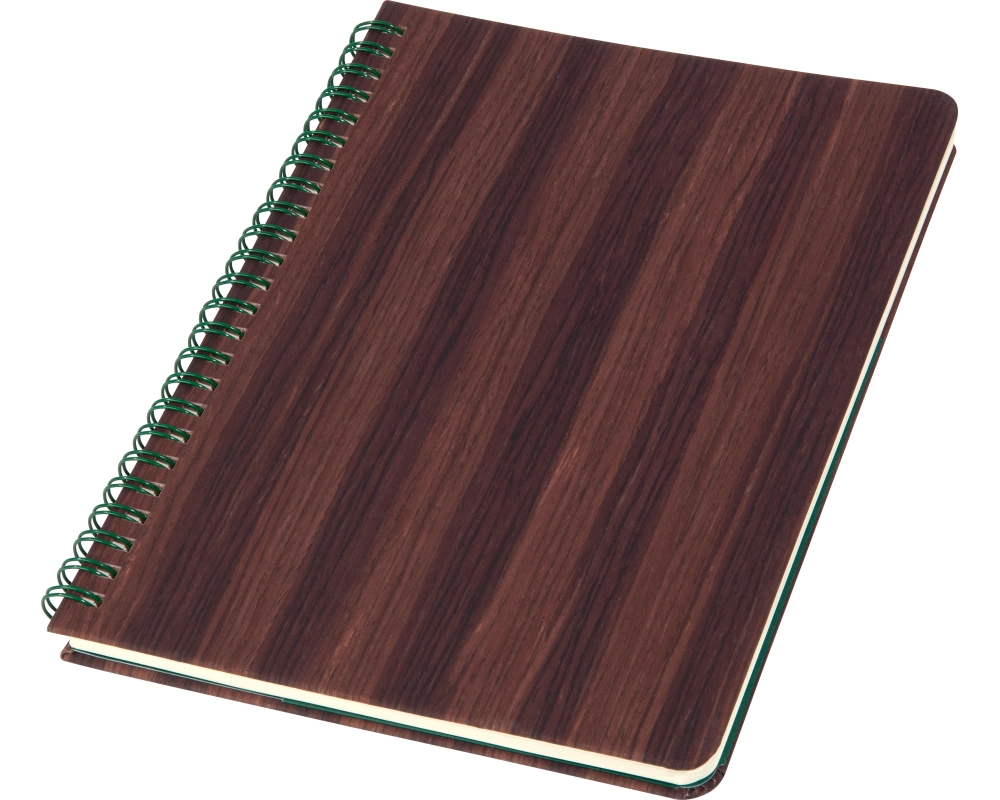 CONCEPTUM Spiralbuch A5 CO675 dark wood, dots 160 Seiten
