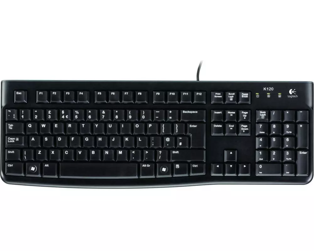 Logitech Tastatur K120 Business US-Layout