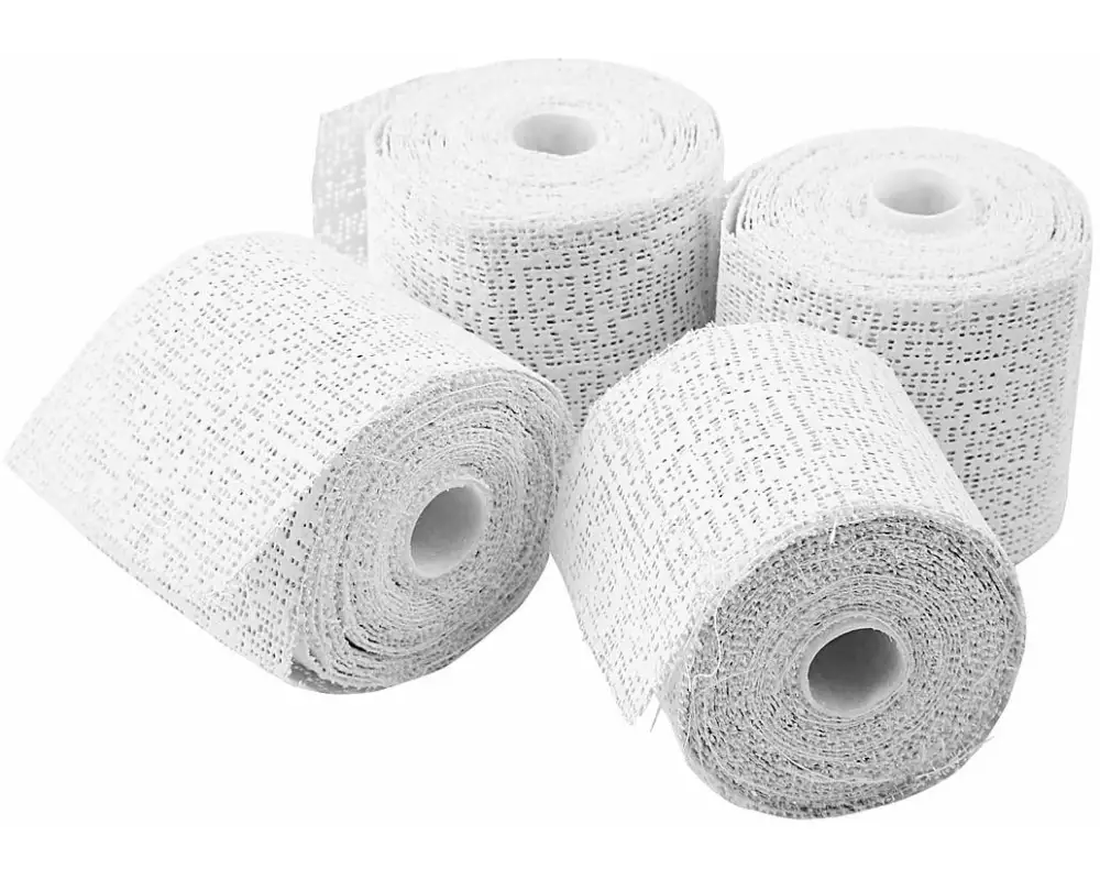 Creativ Company Gipsbinden Weiss, 4 Rollen