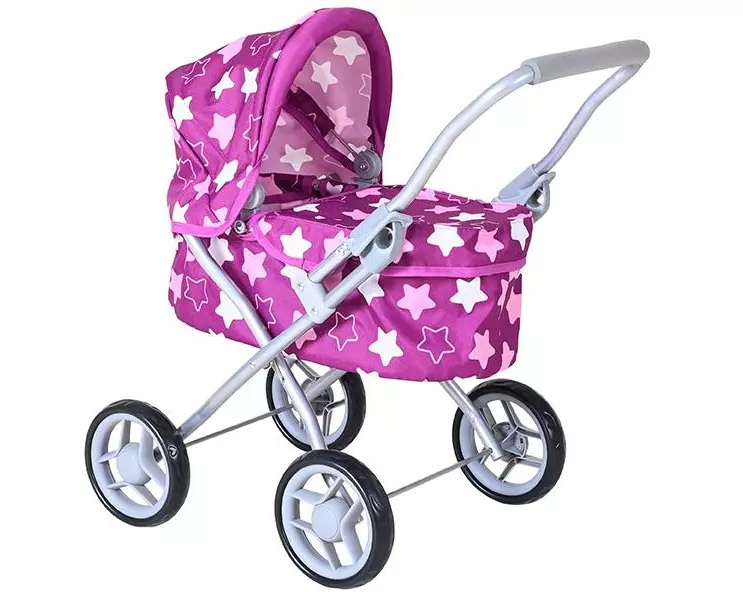 Knorrtoys Puppenbuggy Mini Lilli Star Dark Pink