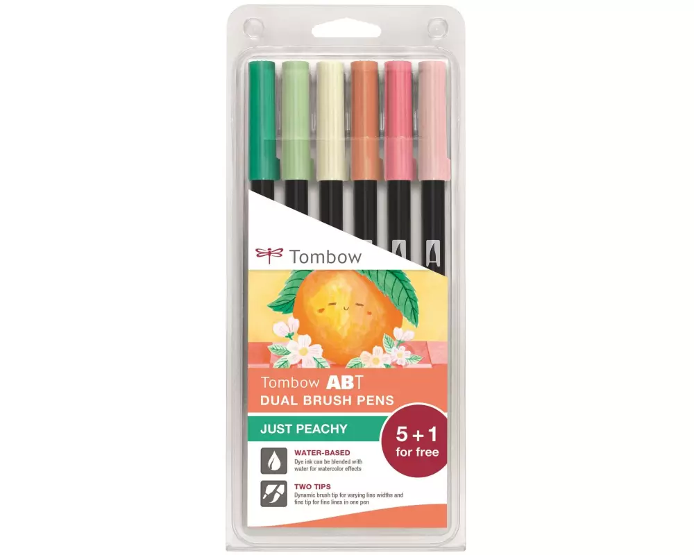 Tombow Brushpen Just Peachy 6er-Set