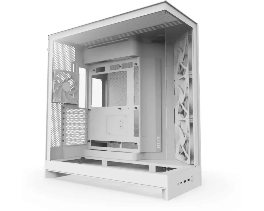 NZXT PC-Gehäuse H9 Flow Weiss
