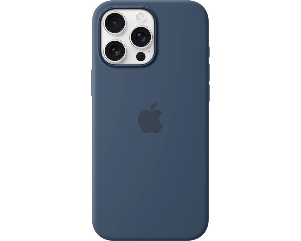 Apple Silicone Case mit MagSafe iPhone 16 Pro Max Denim