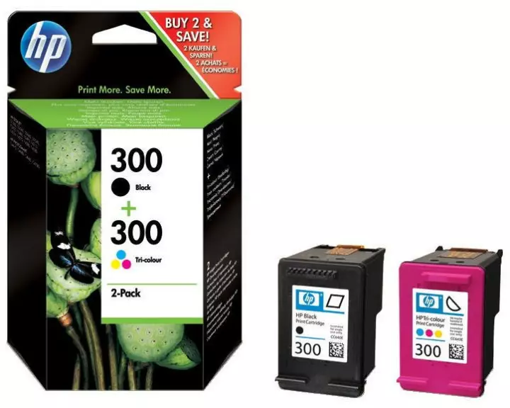 HP Combopack Nr. 300 (Tinte CN637EE) C/M/Y/BK