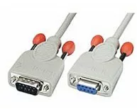 LINDY RS232 extensioncable 9 pol. Sub-D plug to 9 pol. Sub-D coupling 0,5m
