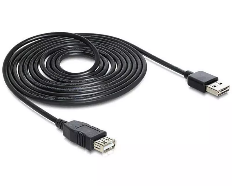 Delock USB 2.0-Verlängerungskabel EASY-USB USB-A - USB-A 5 m
