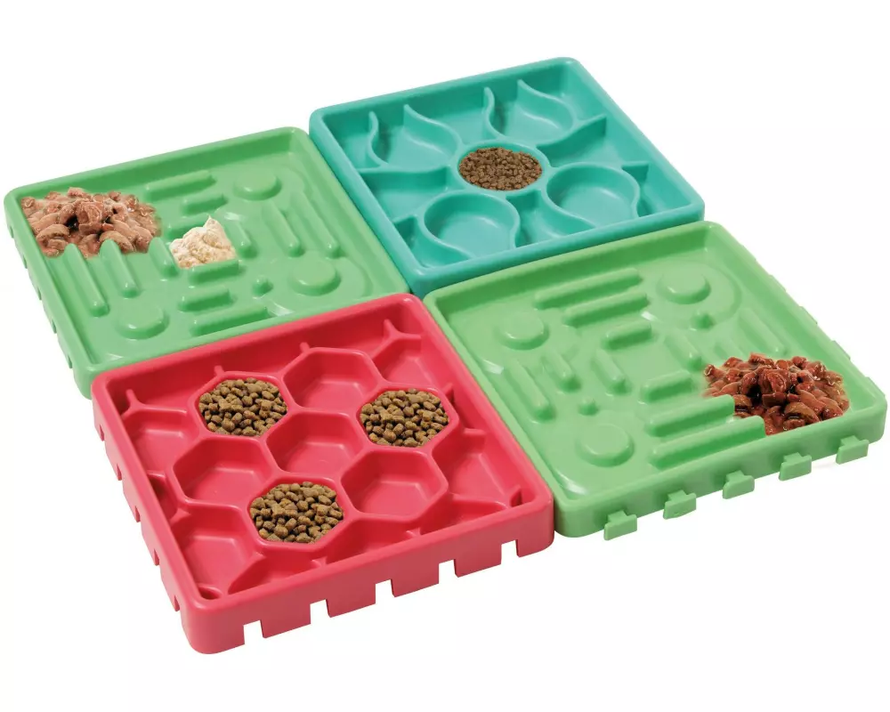 SwissPet Kombi-Napf Feed & Play, Combo-Set, 4er