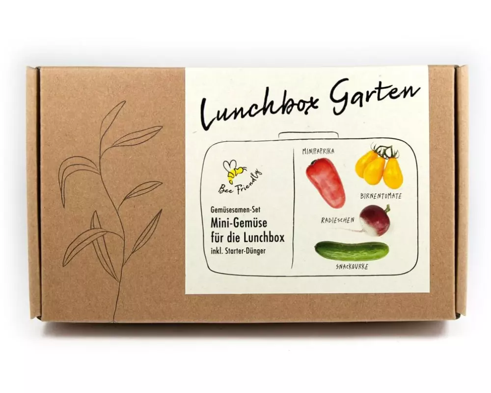 Naturkraftwerk Anzucht Lunchbox Garden, 4 Sorten Mini-Gemüse